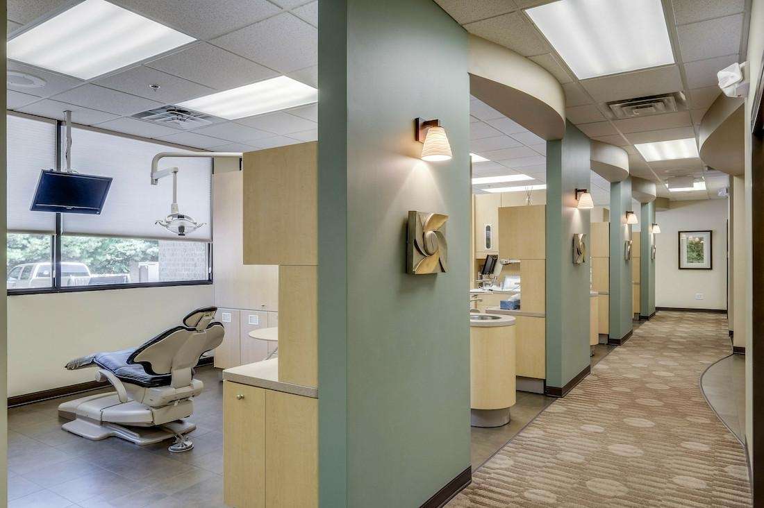 interior office hallway | poff dental associates