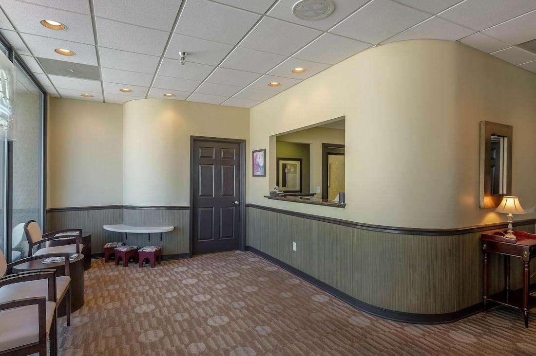 interior reception area | dentist office nashville tn