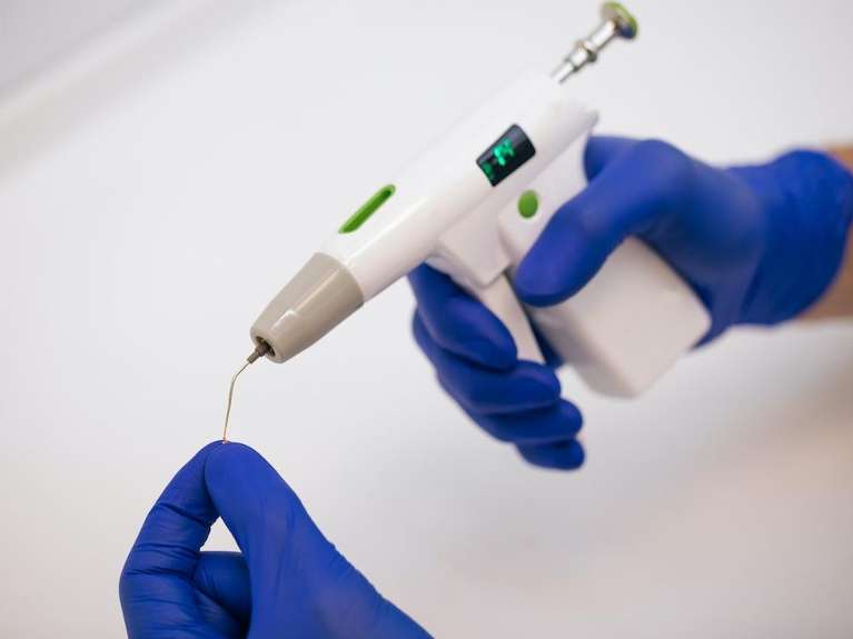 close up rotary endodontics tool | dentist office nashville tn